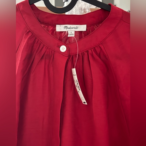 Madewell| Shirred Balloon-Sleeve Top - Picture 5 of 5
